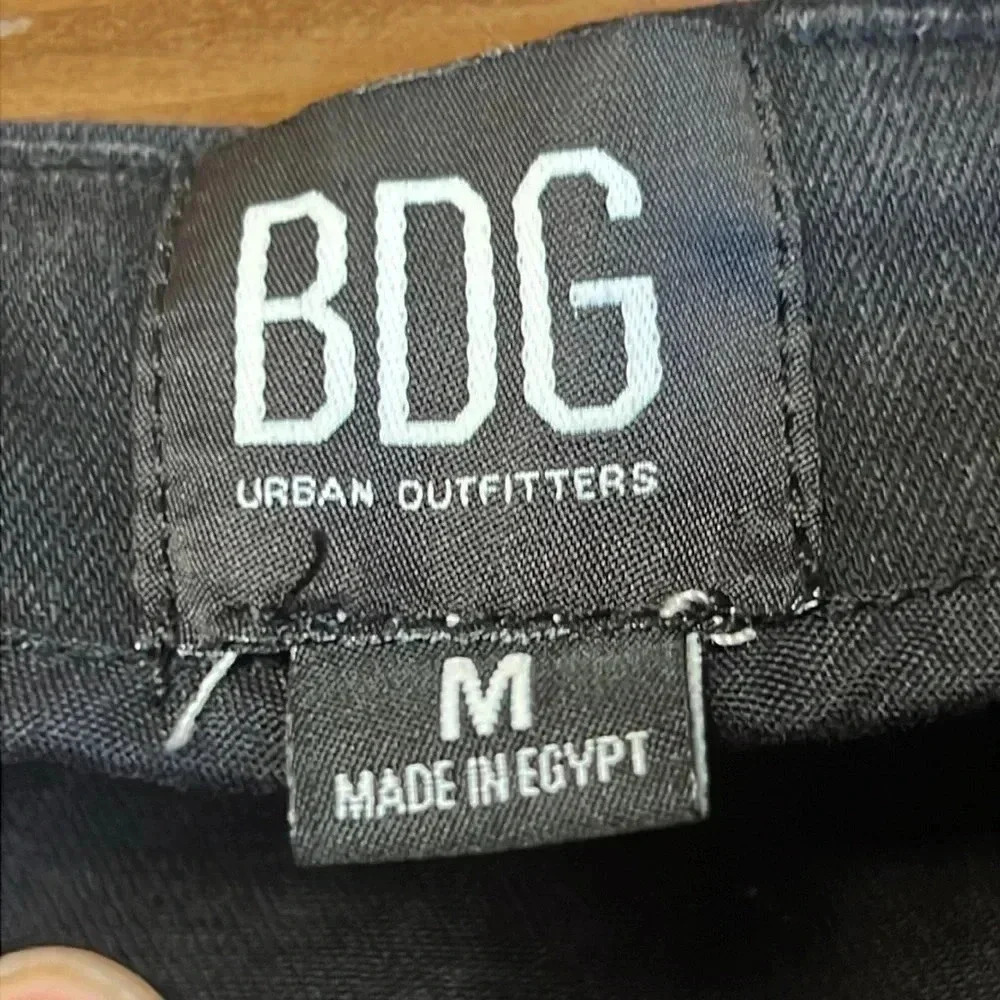 BDG UO Womens Denim skirt black Md mini zippered party casual streetwear Y2K - Picture 5 of 6